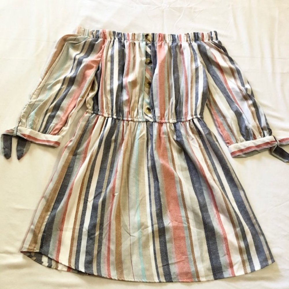BLUSH Off the Shoulder Dress | Size L | NWOT